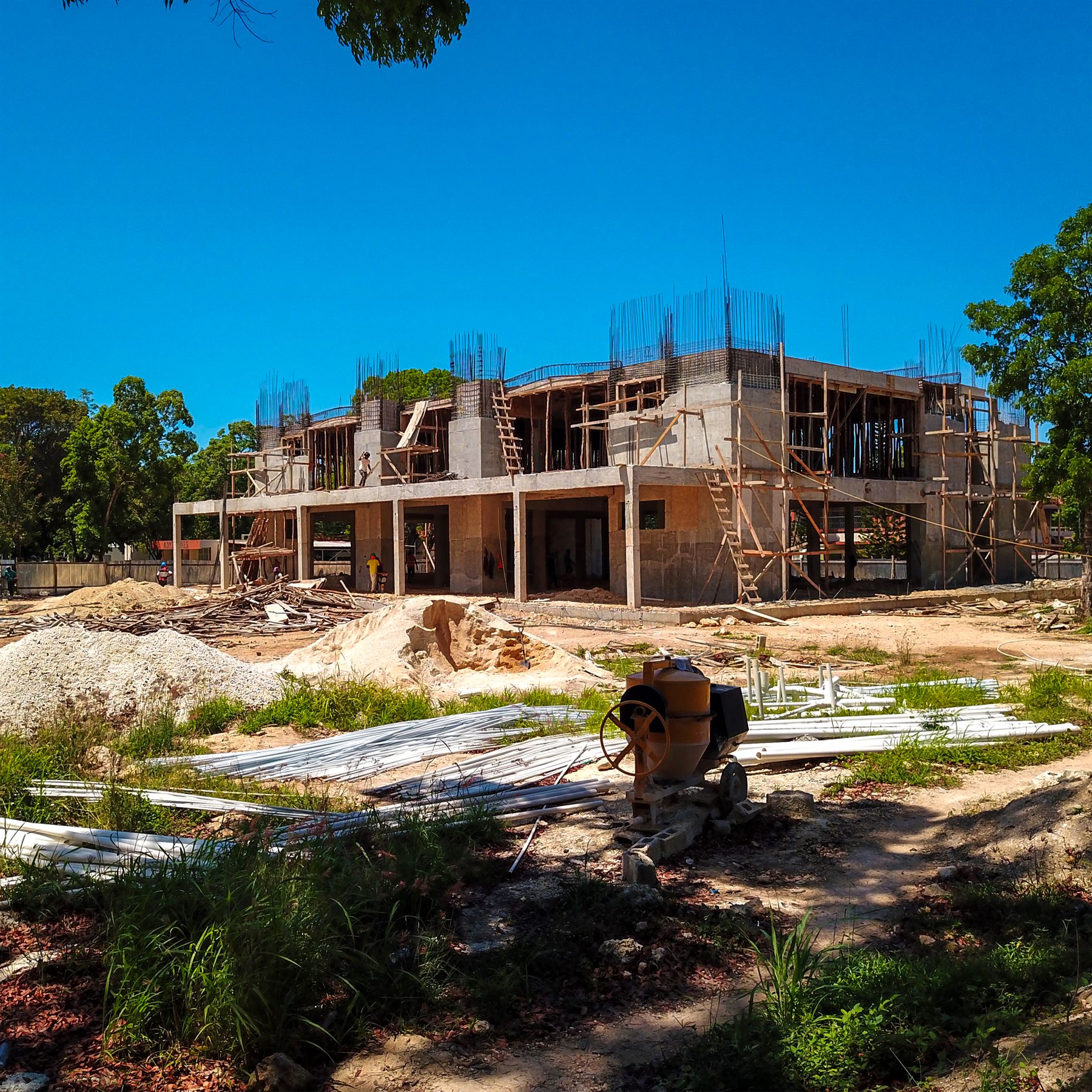 Obra civil durante su etapa de construcción